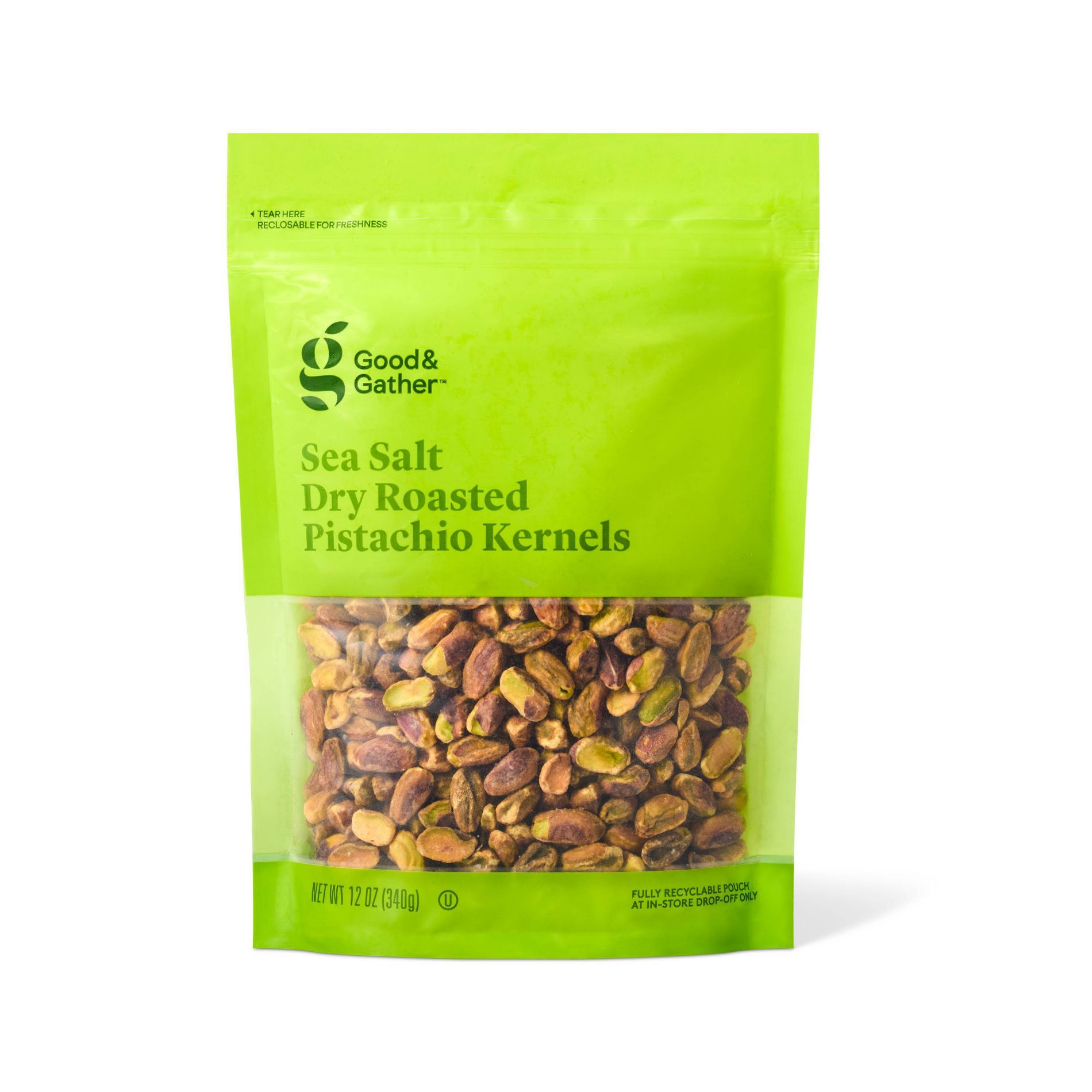 Sea Salt Roasted Pistachio Kernels - 12oz - Good & Gather™