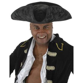HalloweenCostumes.com   Men's Black Corsair Hat, Black