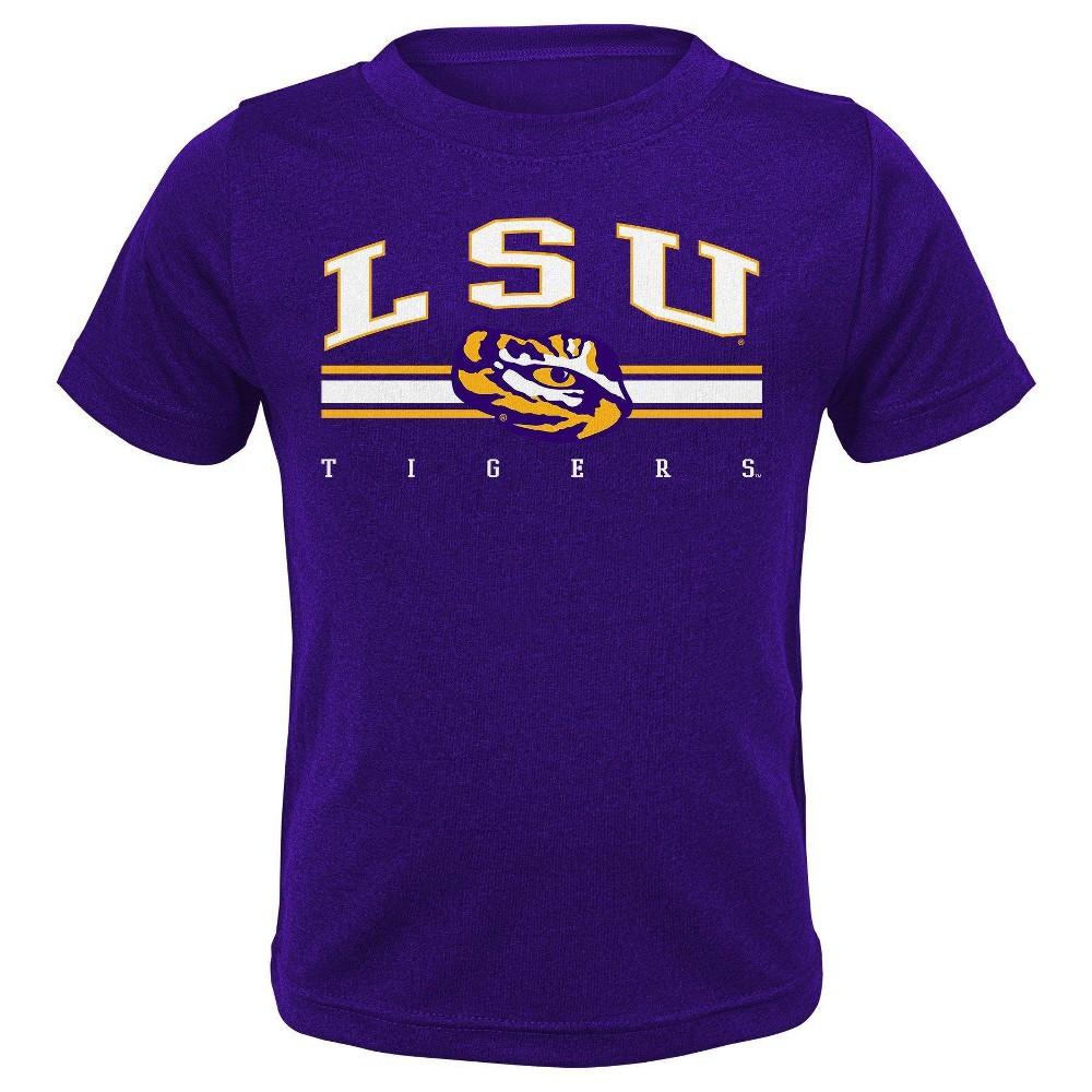 NCAA LSU Tigers Boys' Poly T-Shirt - XL