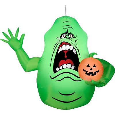 Gemmy Airblown Hanging Slimer Ghostbusters, 5 ft Tall, green