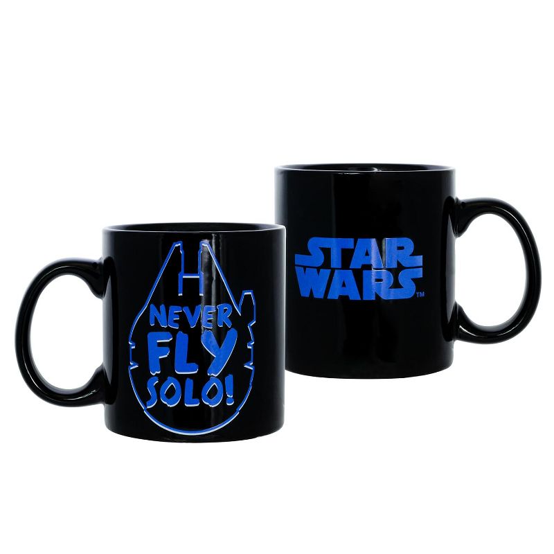 Seven20 Star Wars Never Fly Solo 20oz Ceramic Coffee Mug, 1 of 4