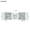LunaLulinlk Furniture Style Cat Cabinet Cream white Cat litter box With Sisal scratching door Cat friendly furniture - 4 of 4
