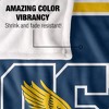 Coppin University Primary Logo Stripes Silky Touch Blanket White 50x60 - 4 of 4