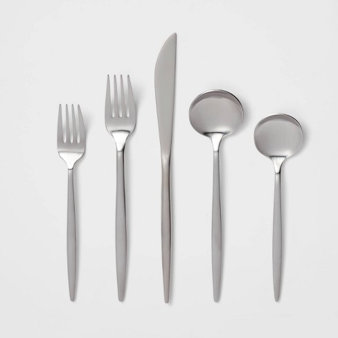 20pc Kayden Flatware Set Silver - Threshold™