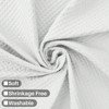 Extra Long 80 Inch Shower Curtain, Honeycomb Waffle Weave Cotton Blend White 72x80, Heavy Weight Hotel Spa Luxury Washable Bathroom - 3 of 4