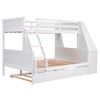 NicBex Twin over Full Bunk Bed with Trundle and 3 Drawers and Shelf,Loft Bed with Ladder and Built-in Desk,Noise Reduced Bunk Beds for Bedroom - 2 of 4