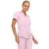 MediChic Scrubs for Women's V-Neck Scrub Set with Six Pocket Cargo Jogger Pants with 4-Way Stretch - 3 of 4