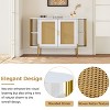 KTMBDW Sideboard Buffet Cabinet with Storage, 47.2" Fluted Shelves, Mid Century Modern Console for Living Room Kitchen - 4 of 4