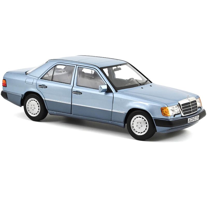 1990 Mercedes-Benz 230 E Light Blue Metallic 1/18 Diecast Model Car by Norev, 2 of 4