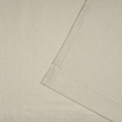 Natural Linen Tab Top Light-Filtering Curtain Panel Pair