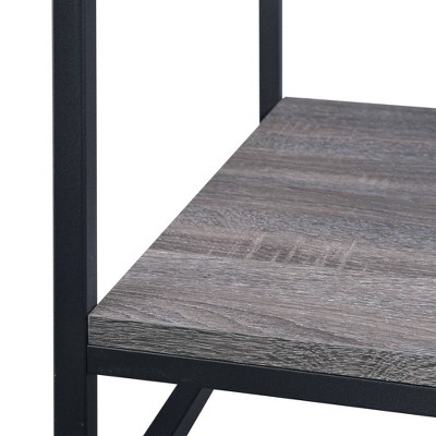 Aspen Weathered Gray Oak Metal Base 3PC Cocktail Table Set