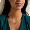 Ross-Simons 14.00 ct. t.w. Pink Topaz and 7.50 ct. t.w. Amethyst Y-Necklace With .40 ct. t.w. White Topaz in 18kt Gold Over Sterling Size 18 - 2 of 3