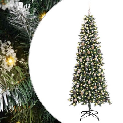vidaXL Artificial Christmas Tree with 300 LEDs Green 86 x 86 x 210 cm