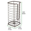 Mdesign Metal Free Standing Toilet Paper Stand, Holds 3 Rolls : Target