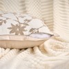 REGALWOVEN Fade-Resistant Chenille Leaves Jacquard Decorative Maple Leaf Pillow Covers 18 x 18 Inch Set of 2 - 3 of 4