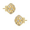 Guili 14K Gold Plated Cubic Zirconia Stud Earrings, a Classic & Timeless Jewelry Gift for Women Who Love Simplicity & Everyday Elegance - 2 of 3