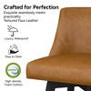 Vipbear Swivel Bar Stools Set of 2 for Kitchen Counter, High-density Foam Cushion, Modern Upholstered Bar Chair with Back, for Bar, Kitchen - 4 of 4