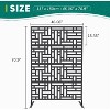 Coucheta Decorative Metal Garden Fence Panels, Black Outdoor Scroll Design Border for Yard, Flower Bed, Patio & Pool, Rust-Proof & Easy Snap-Together - 2 of 4