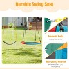 Safstar 40 Inch Saucer Tree Swing with Pillow Handle Adjustable Hanging Rope, Round Flying Swing Seat for Kids, Outdoor Round Platform Swing - 2 of 4