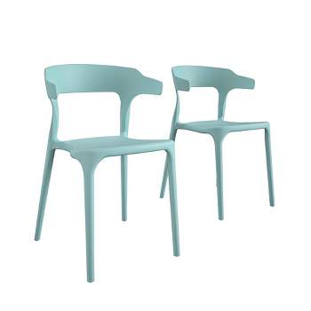 Felix 2pk Indoor/Outdoor Stacking Dining Chairs - Novogratz
