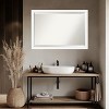 Amanti Art Oliver Narrow Beveled Wood Framed Bathroom Vanity Wall Mirror - 4 of 4