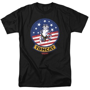Top Gun Tomcat Sigil Adult T-Shirt Black - 1 of 4