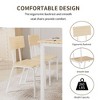 Kumasinova Modern 5-Piece Dining Set with 4 Chairs, 43" Kitchen Table & Chairs Set for 4, Dining Room Table with Metal Frame - 3 of 4