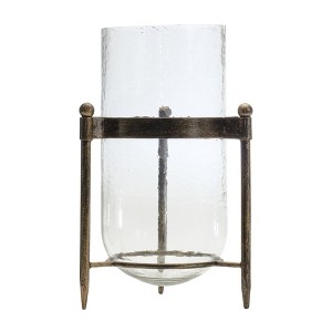 Melrose Glass Candle Holder in Metal Stand - 1 of 2