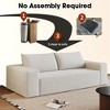 NicBex Modern 2/3-Seat Loveseat Sofa Couch for Living Room,Bedroom,Comfy Upholstered Lounge Futon Couch with Deep Cushions - 4 of 4