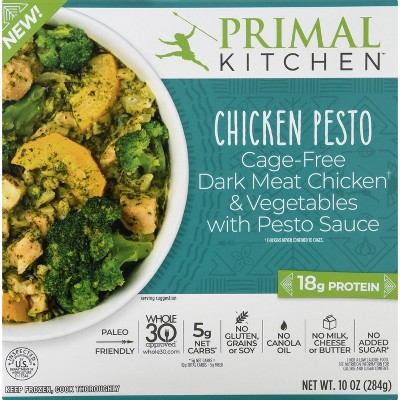 Primal Kitchen Gluten Free Frozen Chicken Pesto Bowl - 10oz