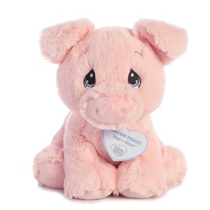 Aurora Small Bacon Piggy Precious Moments Inspirational Stuffed Animal Pink 6.5" - 1 of 4