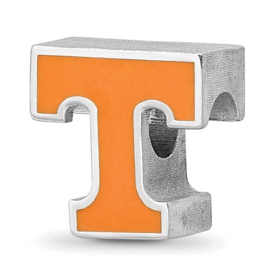 Black Bow Jewelry Sterling Silver Tennessee Volunteers NCAA Bead Charm