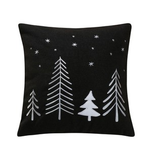 Northern Star Holiday Decorative Pillow Black - Levtex Home - 1 of 4