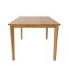 Gulches W-395 Scandinavian Rectangular Dining Table, Original Wood Colour Solid Wood, Multifunctional for Dining Room£¬ 45.28"x27.17"x29.92" - 2 of 4