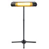 Sengoku HeatMate Weatherproof Outdoor Graphite Heater with Tripod Stand and Remote Control for Decks, Patios, and Backyard Areas, Black (2 Pack) - 2 of 4