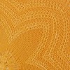 DII Round Floral Placemat Set 6 Piece, Honey Gold, 15" Dia - 2 of 4