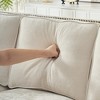 ORRD 86" Chenille 3-Seater Sofa with Wood Legs, Modern Rolled Arm Couch with Nailhead Trim for Living Room & Apartment - 3 of 4