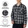 Alpine Swiss Mens Flannel Shacket Long Sleeve Plaid Button Down Shirt Jacket Light Cotton Blend Fall Work Outdoor Overshirt - 2 of 4