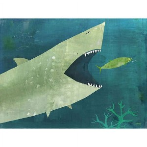 Oopsy Daisy's Uh Oh Shark Canvas Wall Art - Size 14x10 - 1 of 1