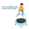 SereneLife 36 Inch Adults Kids Indoor Home Gym Outdoor Sports Exercise  Fitness Trampoline with Handlebar and Padded Frame Cover