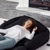 Okak Modern Folding Chair Floor Human Dog Bed with 5 Adjustable Positions,Comfy Upholstered Sofa for Bedroom,Living Room,Office - 4 of 4