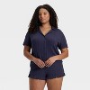 Women's Pointelle Notch Collar Shirt and Shorts Pajama Set - Wild Fable™ - 4 of 4