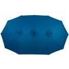 Okak 14.8 Ft Outdoor Patio Umbrella with 12 Sturdy Ribs Double Sided Beach Umbrella with Push Button and Crank for Pool Deck Garden - 4 of 4