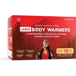 IRIS USA Large Hand Warmers Adhesive 12-Hour heat Packs, 60Pk - 1 of 4
