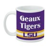 Geaux Tigers LSU Ceramic Coffee Mug Novelty Gift Mugs for Coffee Tea and Hot Drinks 11oz White - 3 of 4