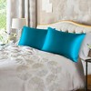 PiccoCasa 85GSM Satin Luxury Silky Envelope Closure Pillowcases 2 Pcs - 3 of 4