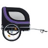 KWPZQEB Pet Trailer, Holds Pets Up to 66lb, Folding Frame, Rear Doggy Door, Leash, Washable Liner, Bug Screen, Bike Trailer for Pets - 3 of 4