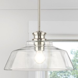 Urban Ambiance Luxury Transitional Indoor Pendant,  8-1/2''H x 14"W x 14''D,  Brushed Nickel Finish, UHP4888 - 1 of 4