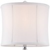 Vienna Full Spectrum Goddin Accent Table Lamp 23" High Faceted Crystal Column Geneva White Drum Shade for Bedroom Living Room Bedside Nightstand Kids - 3 of 4