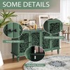 Kumasinova Antique Buffet Sideboard with Floral Carvings,Kitchen Buffet Server Cabinet,TV Stand for TV up to  65",Adjustable Shelves - 4 of 4